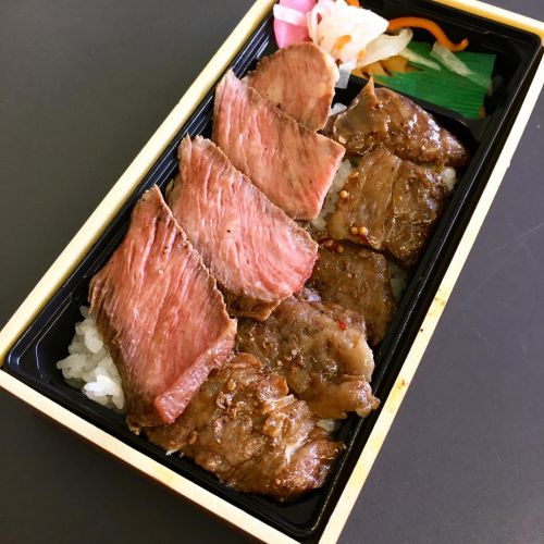 佐賀牛ロースステーキ&カルビ弁当(1998円/佐賀県/B-4)