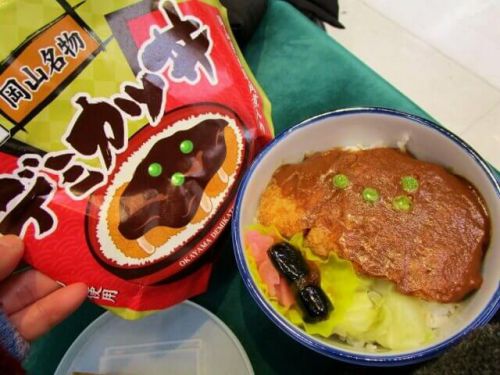 【岡山駅弁】第55回の特製どんぶりで!「岡山名物デミカツ丼」現地で食べたぞ【京王駅弁大会2020】