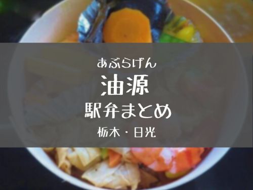 【日光駅弁まとめ】安政6年創業!老舗「油源」食べちゃった9種類のお弁当紹介!