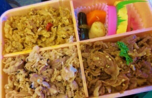 【山形駅弁】米沢名物牛丼弁当!新杵屋「三味牛肉どまん中」贅沢に三つの味を詰め込んじゃった