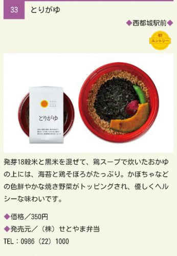 再現弁当♪ JR九州駅弁・西都城駅前『とりがゆ』を再現したよ