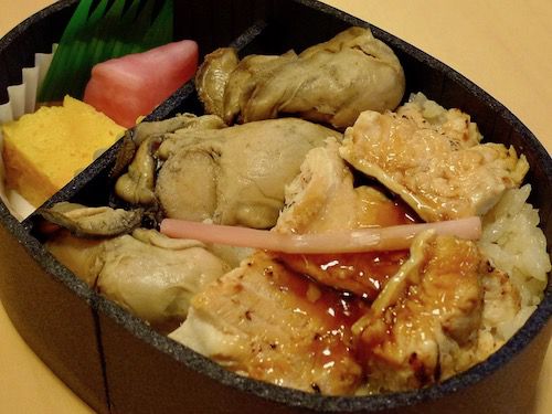 駅弁 牡蠣と炙り煮あなご弁当 1100円 東京駅